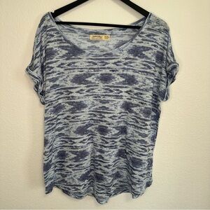 Faded Glory Blue Patterned T-Shirt – Women’s XXL